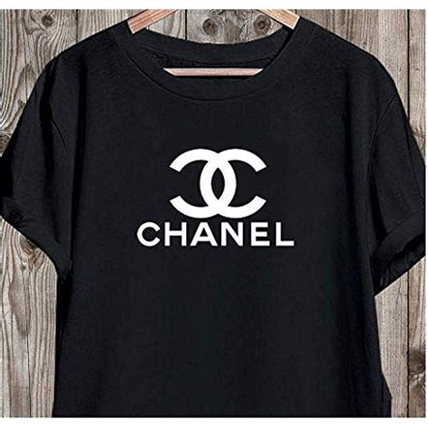 buy chanel logo shirt|embellished chanel t shirt.